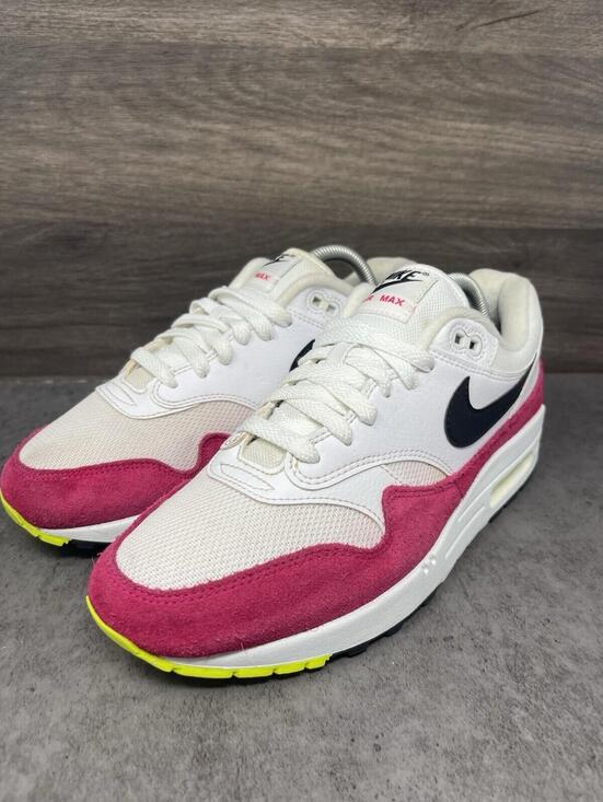 Nike Air Max 1 Sneakers Mens Size 8 Rush Pink Volt Lot AH8145-111 main image 6
